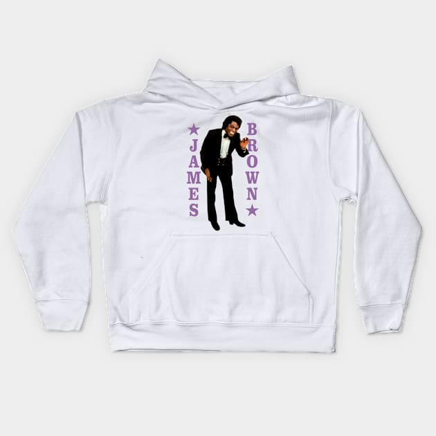 James Brown Kids Hoodie by PLAYDIGITAL2020